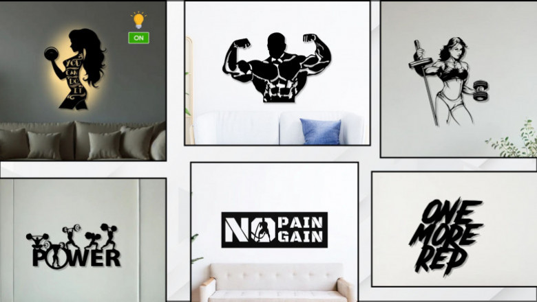 Metal Wall Art That Helps You Never Skip a Workout – Even on Lazy Days