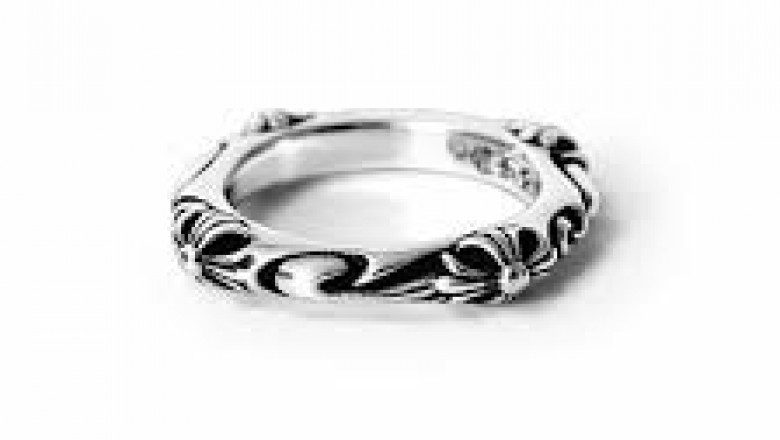 Edgy Chrome Hearts Skull Ring